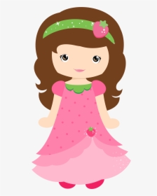 Lisa Com O Vestido E A Tiara Da Moranguinho - Princess Strawberry Shortcake Clipart, HD Png Download, Transparent PNG
