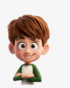 Brown Hair Cartoon Character Boy Cartoon , Transparent - Brown Hair Cartoon  Characters, HD Png Download , Transparent Png Image - PNGitem