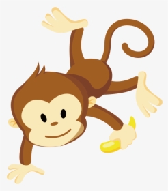 Monkey Clip - Cartoon Monkey Transparent Background, HD Png Download, Transparent PNG