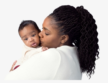 Image Of A Mom Holding Her Baby And Kissing Him On - Hug, HD Png Download, Transparent PNG