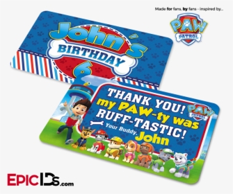 Paw Patrol Inspired Birthday Party Party Favor - Paw Patrol Birthday Souvenirs, HD Png Download, Transparent PNG