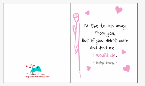 Love Quotes Cards For Him, HD Png Download, Transparent PNG