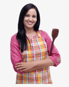 Woman Cooking - Lady In Kitchen Indian Model, HD Png Download, Transparent PNG