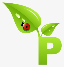 Clip Art Plant Alphabet - Logo P Alphabet Design, HD Png Download, Transparent PNG
