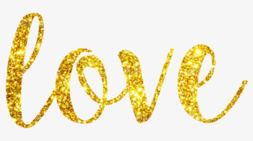 #love #gold #quote - Love In Gold Png, Transparent Png, Transparent PNG