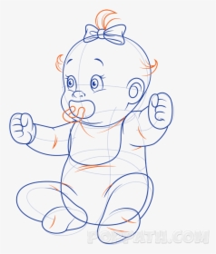Disturbed Drawing Baby - Cartoon, HD Png Download, Transparent PNG