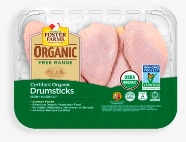 Organic Drumsticks - Organic Foster Farm Chicken, HD Png Download, Transparent PNG