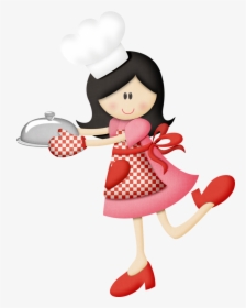 Woman Cooking Clipart - Imagen De Cocinera Animada, HD Png Download, Transparent PNG