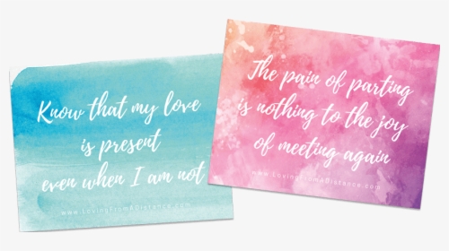 Long Distance Quote Prints - Greeting Card, HD Png Download, Transparent PNG