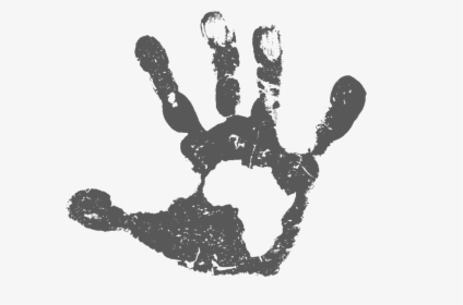 White Handprint Png - Child Hand Print, Transparent Png, Transparent PNG