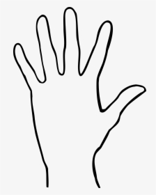 Clipart Hands Black And White - Clip Art Hand Palm, HD Png Download, Transparent PNG