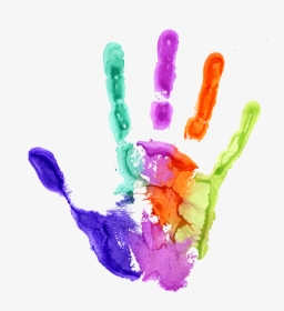 Transparent Baby Hand Clipart - Vector Kids Hand Print, HD Png Download, Transparent PNG