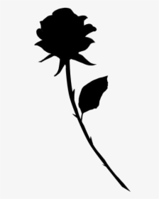 Rose Drawing Png Transparent Images - Silhouette, Png Download, Transparent PNG
