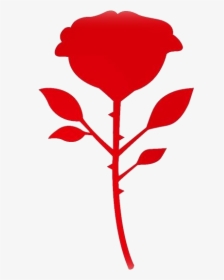 Single Red Rose Png Hd Transparent Wallpaper - Black Rose Vector Png, Png Download, Transparent PNG