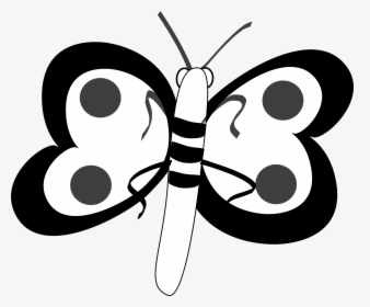 Helping - Hand - Clipart - Black - And - White - Baby Butterfly Clipart Black And White, HD Png Download, Transparent PNG