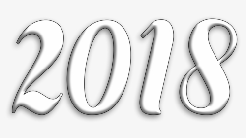 Happy New Year 2018 Wallpapers Png Free Download - Line Art, Transparent Png, Transparent PNG