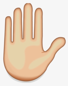 Hands Up Png - Raised Hand Emoji Png, Transparent Png, Transparent PNG