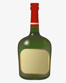 Liquor Bottle Png Clipart Liquor Bottle Clipart- - Liquor Bottle Drawing, Transparent Png, Transparent PNG