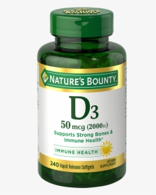 Vitamin D - Nature's Bounty Magnesium 400 Mg, HD Png Download, Transparent PNG