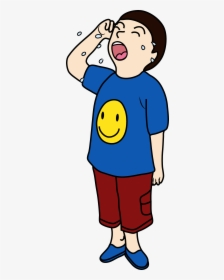 Clipart Of A Little Boy Crying - Kid Crying Clipart, HD Png Download, Transparent PNG