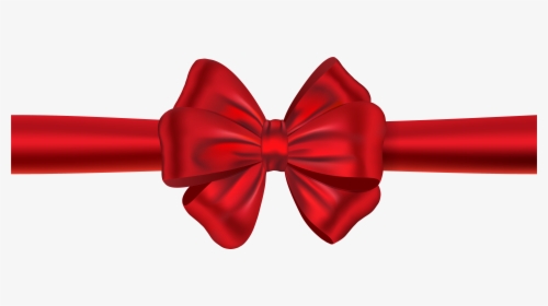 Red Ribbon With Bow Png Clipart Image - Ribbon And Bow Png, Transparent Png, Transparent PNG