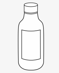 Bottle Clipart - Medicine Bottle Clipart Black And White, HD Png Download, Transparent PNG