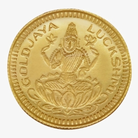 Lakshmi Gold Coin Png Image Background - Transparent Background Gold Coin Png, Png Download, Transparent PNG