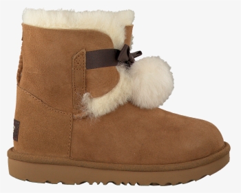 Cognac Ugg Fur Boots Gita Kids - Snow Boot, HD Png Download, Transparent PNG