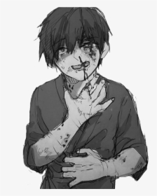 Anime Animeboy Sad Pain Edgy Gore Scary Idk Emo - Rwby X Abused Male Reader, HD Png Download, Transparent PNG