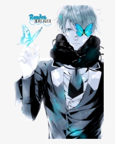 Render Blue By Jinjiro Higuchi - Anime Boy Blue Png, Transparent Png, Transparent PNG