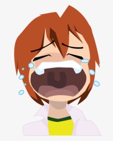 Transparent Cry Face Png - Boy Cry Clipart Png, Png Download, Transparent PNG