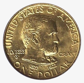 Transparent Blank Gold Coin Png - Ulysses S Grant Dollar Coin, Png Download, Transparent PNG