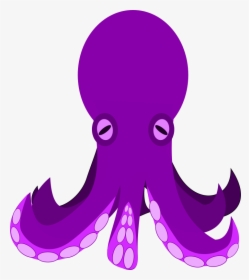 Cartoon Sea Creatures Clipart - Cartoon Transparent Octopus Squid, HD Png Download, Transparent PNG