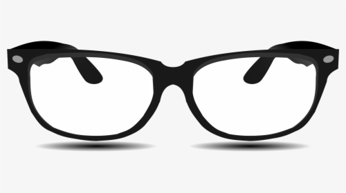 Glasses Nerd Clip Art - Thin Frame Wayfarer Glasses, HD Png Download, Transparent PNG