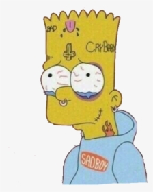 Free: Bart Bartsimpson Simpsons Thesimpsons Tumblr People - Depressed Bart  Simpson Png 