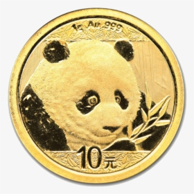 2018 China Panda Gold Coin 1g Outer - Chinese Panda Gold Coin 2018, HD Png Download, Transparent PNG