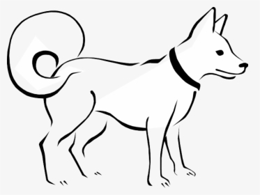 Black And White Dog Clipart - Dog Drawing Black And White, HD Png Download, Transparent PNG