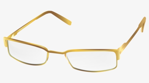 Gold Glasses Png Transparent - Gold Glasses Clipart, Png Download, Transparent PNG