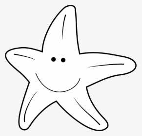 Cute Starfish Clipart Black And White, HD Png Download, Transparent PNG