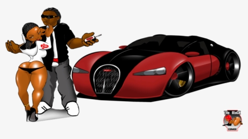 Supercar Drawing Bugatti Veyron Transparent Png Clipart - Bugatti Drawing, Png Download, Transparent PNG