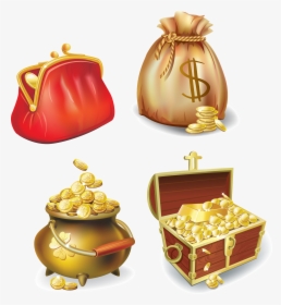 Gold Coin Icon - Pot Of Gold Coin, HD Png Download, Transparent PNG
