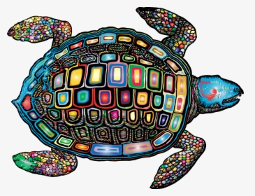 Sea Turtle, Animal, Vintage, Line Art, Turtle, Marine - Mandala Cute Turtle Png, Transparent Png, Transparent PNG