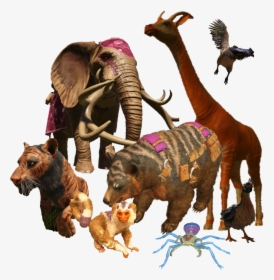 Animal - Elephant With Large Tusk Png, Transparent Png, Transparent PNG