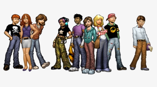 Sketch Group Of Friends, HD Png Download, Transparent PNG