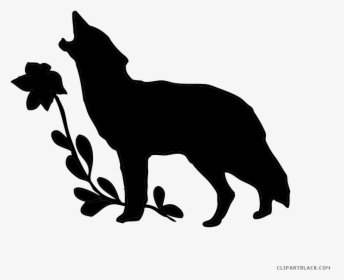 Animal Free Black White Images Clipartblack - Wolf Silhouette, HD Png Download, Transparent PNG