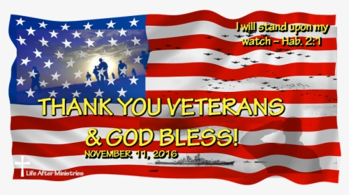 Veterans Day 2016 - Us Flag Transparent Background, HD Png Download, Transparent PNG