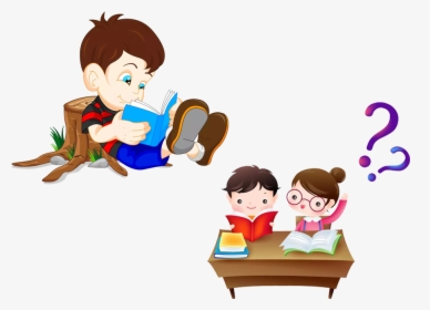 Clipart Reading Read Book - Boy Reading A Book Clipart, HD Png Download, Transparent PNG
