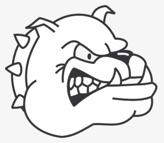 Dogs Clipart Bulldog - Sketsa Gambar Kepala Anjing, HD Png Download, Transparent PNG