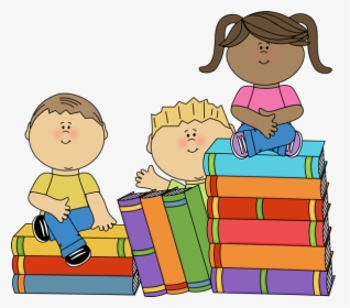 Kids Sitting On Books - Children Literature, HD Png Download, Transparent PNG