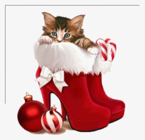 Happy Friday Christmas , Png Download - Christmas Cats Clipart, Transparent Png, Transparent PNG